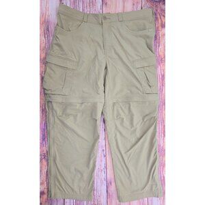REI Co-Op Mens Convertible Pants 42x28 Nylon/Spandex‎ Beige